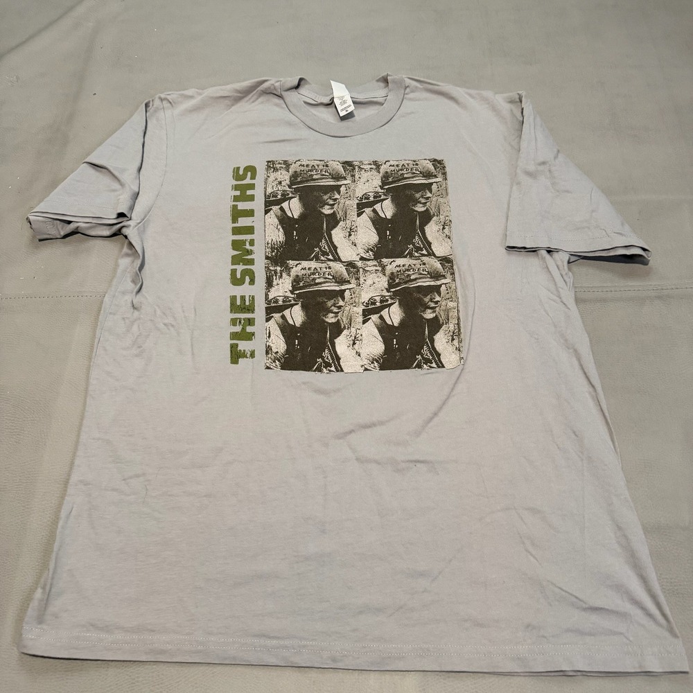 The Smiths Meat Is Murder Graphic T-Shirt Men XL Gray Short Sleeve Band-6766